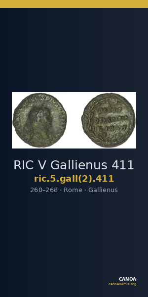 RIC V Gallienus 411 — CANOA