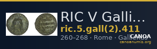 RIC V Gallienus 411 — CANOA