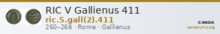 RIC V Gallienus 411 — CANOA