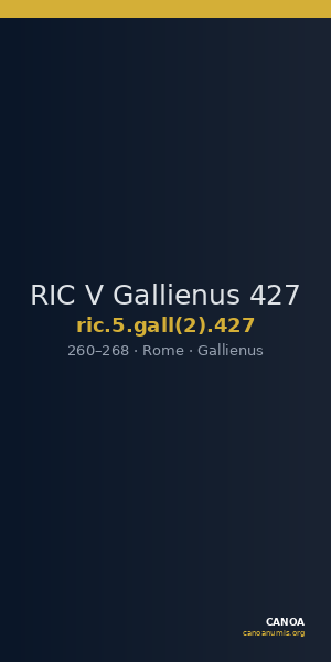 RIC V Gallienus 427 — CANOA