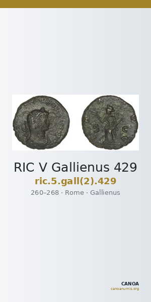 RIC V Gallienus 429 — CANOA