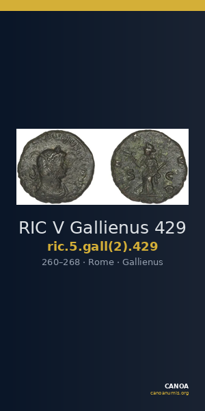 RIC V Gallienus 429 — CANOA