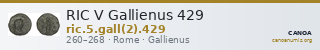 RIC V Gallienus 429 — CANOA
