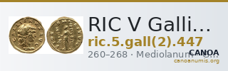 RIC V Gallienus 447 — CANOA