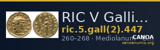 RIC V Gallienus 447 — CANOA