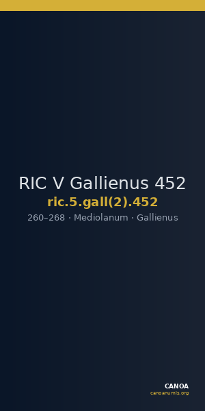 RIC V Gallienus 452 — CANOA