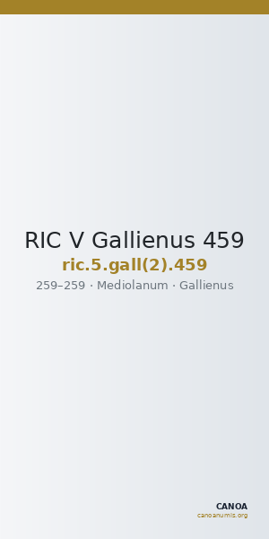 RIC V Gallienus 459 — CANOA