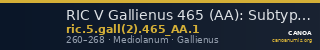 RIC V Gallienus 465 (AA): Subtype 1 — CANOA