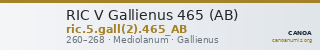 RIC V Gallienus 465 (AB) — CANOA