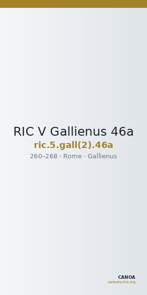 RIC V Gallienus 46a — CANOA