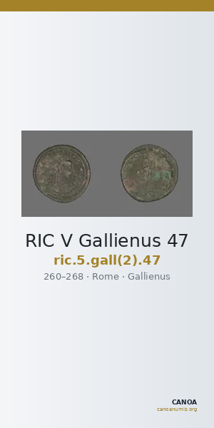 RIC V Gallienus 47 — CANOA