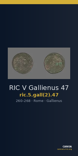 RIC V Gallienus 47 — CANOA