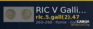 RIC V Gallienus 47 — CANOA