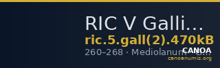 RIC V Gallienus 470kB — CANOA