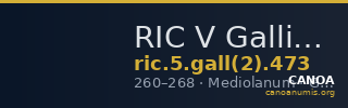 RIC V Gallienus 473 — CANOA