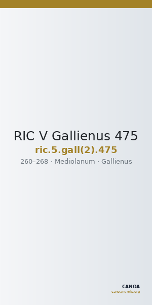 RIC V Gallienus 475 — CANOA