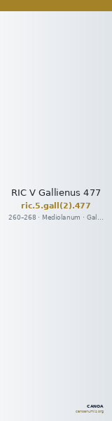 RIC V Gallienus 477 — CANOA