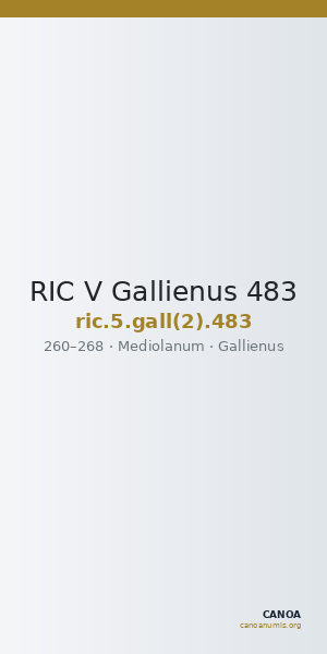 RIC V Gallienus 483 — CANOA