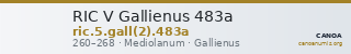 RIC V Gallienus 483a — CANOA