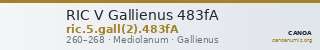 RIC V Gallienus 483fA — CANOA