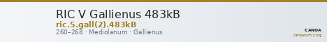 RIC V Gallienus 483kB — CANOA