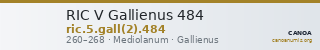 RIC V Gallienus 484 — CANOA