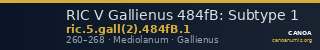 RIC V Gallienus 484fB: Subtype 1 — CANOA