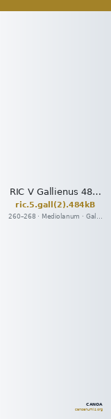 RIC V Gallienus 484kB — CANOA