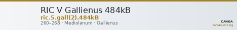 RIC V Gallienus 484kB — CANOA