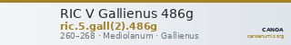 RIC V Gallienus 486g — CANOA