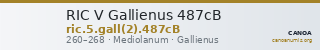 RIC V Gallienus 487cB — CANOA