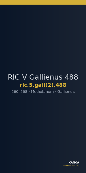 RIC V Gallienus 488 — CANOA