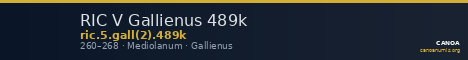 RIC V Gallienus 489k — CANOA