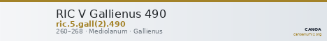 RIC V Gallienus 490 — CANOA