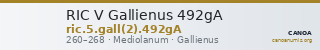 RIC V Gallienus 492gA — CANOA