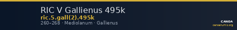 RIC V Gallienus 495k — CANOA
