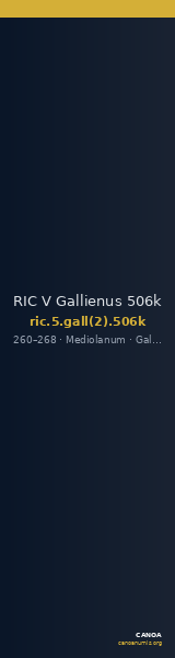 RIC V Gallienus 506k — CANOA