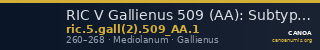 RIC V Gallienus 509 (AA): Subtype 1 — CANOA