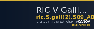 RIC V Gallienus 509 (AB) — CANOA