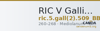 RIC V Gallienus 509 (BB) — CANOA