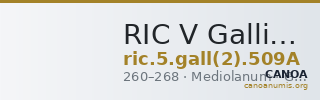 RIC V Gallienus 509A — CANOA
