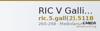RIC V Gallienus 511B — CANOA