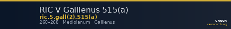 RIC V Gallienus 515(a) — CANOA
