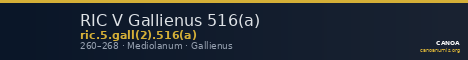 RIC V Gallienus 516(a) — CANOA