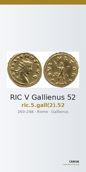 RIC V Gallienus 52 — CANOA