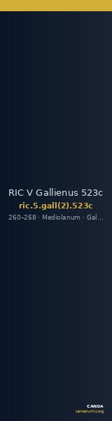 RIC V Gallienus 523c — CANOA