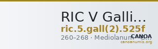 RIC V Gallienus 525f — CANOA