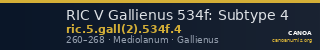 RIC V Gallienus 534f: Subtype 4 — CANOA