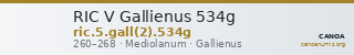 RIC V Gallienus 534g — CANOA