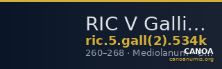 RIC V Gallienus 534k — CANOA